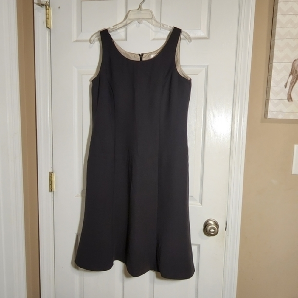 Emma James Grey Dress Lined Size‎ 10 Classic Blazer Dress